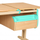 Парта Дэми СУТ-25-03 120 см раздельная с тумбой клен/аквамарин/серый с тумбой ТСН.04 Парта Дэми СУТ-25-03 120 см раздельная с тумбой клен/аквамарин/серый с тумбой ТСН.04
