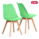 Комплект кухонных стульев Ergozen Frankfurt 2 шт зеленый